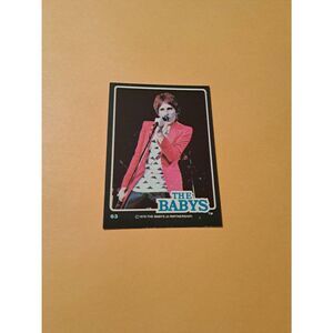 Vintage 1979 The Babys Trading Card #63 London Rock Band Collectible